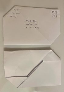 Envelope (front and back). T: Lisa on 11/1/2020.