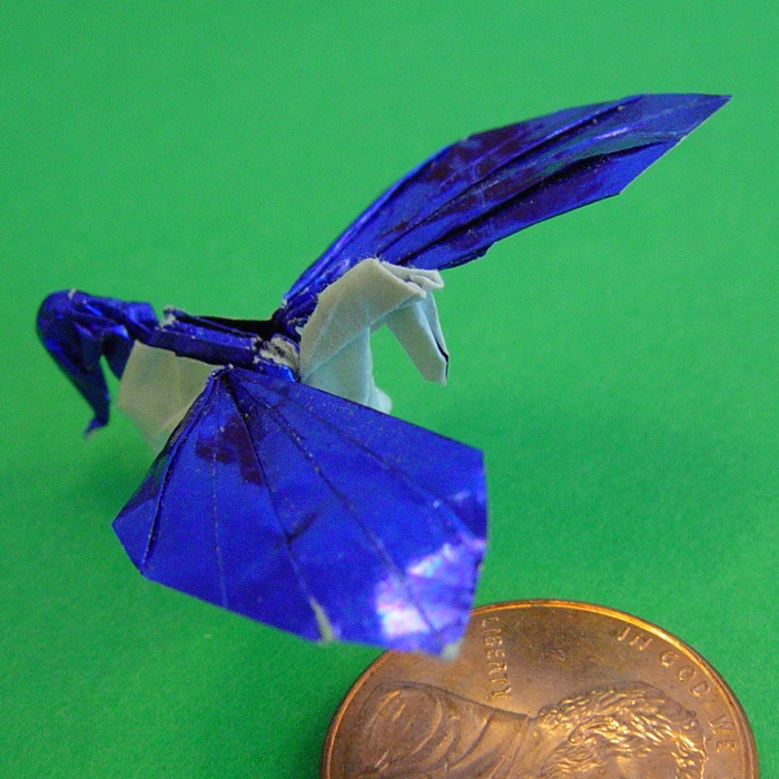Model: Pegasus -- Category: Fantasy Origami<br/>© Wensdy Whitehead. Distribute freely with credits required.